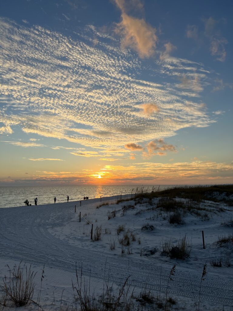 Beautiful Sunset Topsail Hill Preserve State Park