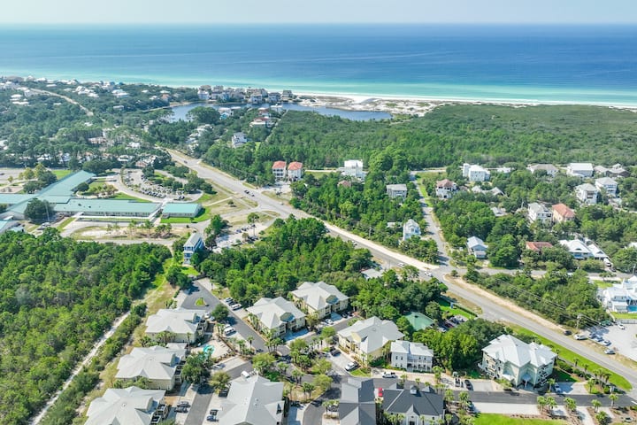 Drone View Topsail Village 30A
