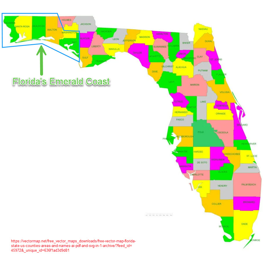 Florida Counties - Emerald Coast