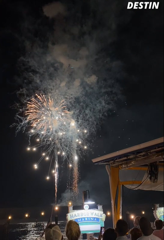 Destin Harborwalk Fireworks